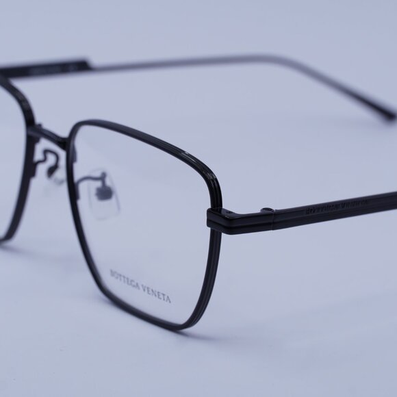 Bottega Veneta BV1015O 001 Eyeglasses Black 52mm Square Frame - Picture 5 of 10